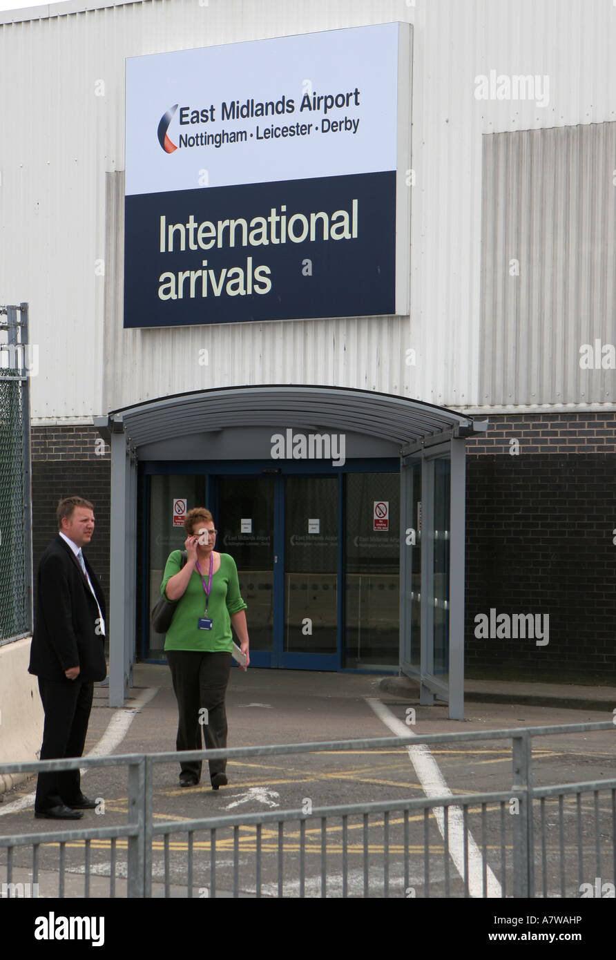 East Midlands Airport International Arrivals area. Stock Photo