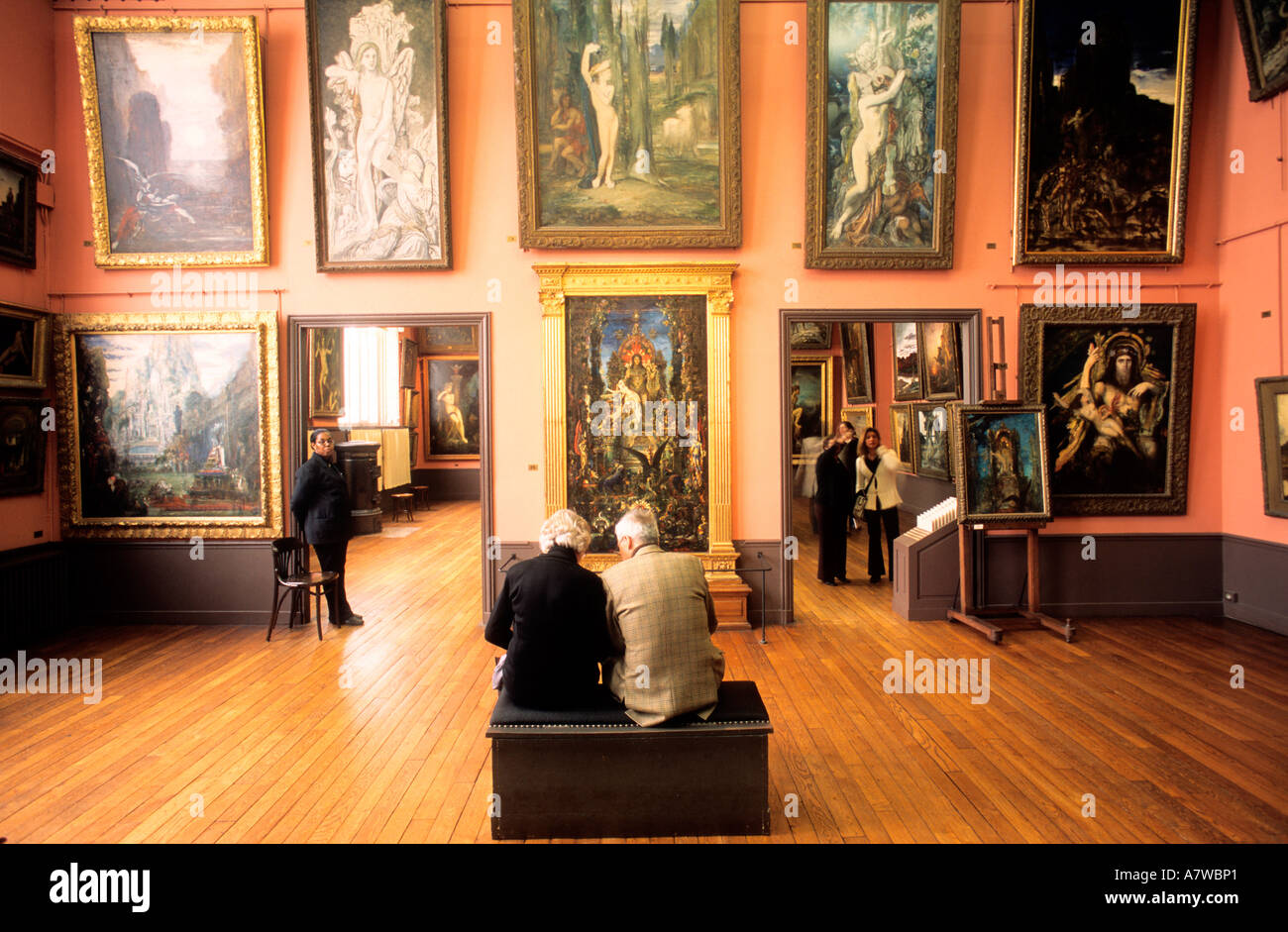 France, Paris, show room of the Gustave Moreau appartment museum Stock Photo