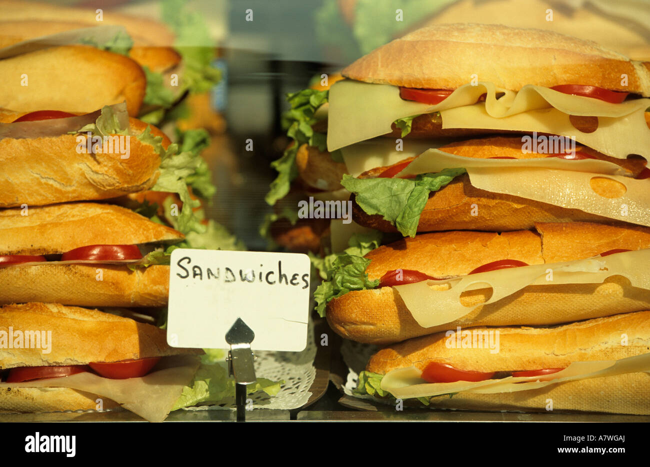 Sandwiches for sale, Paris, France Stock Photo Alamy