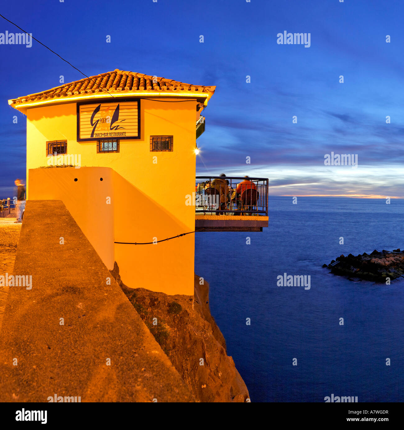 A small restaurant over the sea with a spectacular view, Ponta do Sol