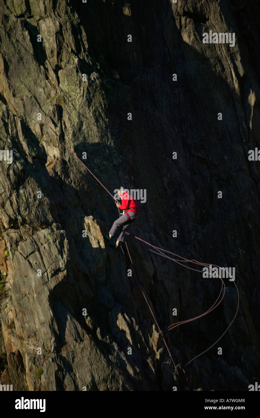 Rock climbing Chamonix Haute Savoie France Stock Photo Alamy