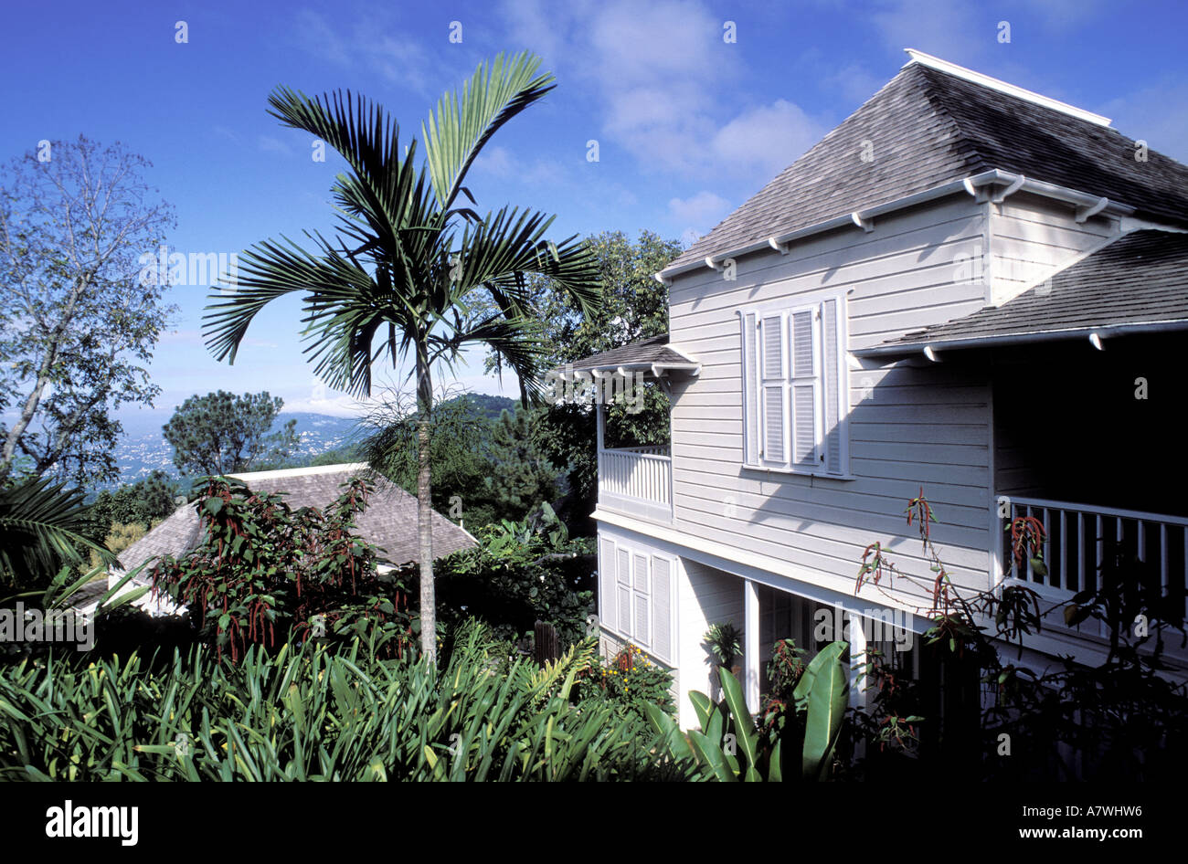 Jamaica, Portland Parish, Kingstown, Strawberry Hill Hotel, villa Stock