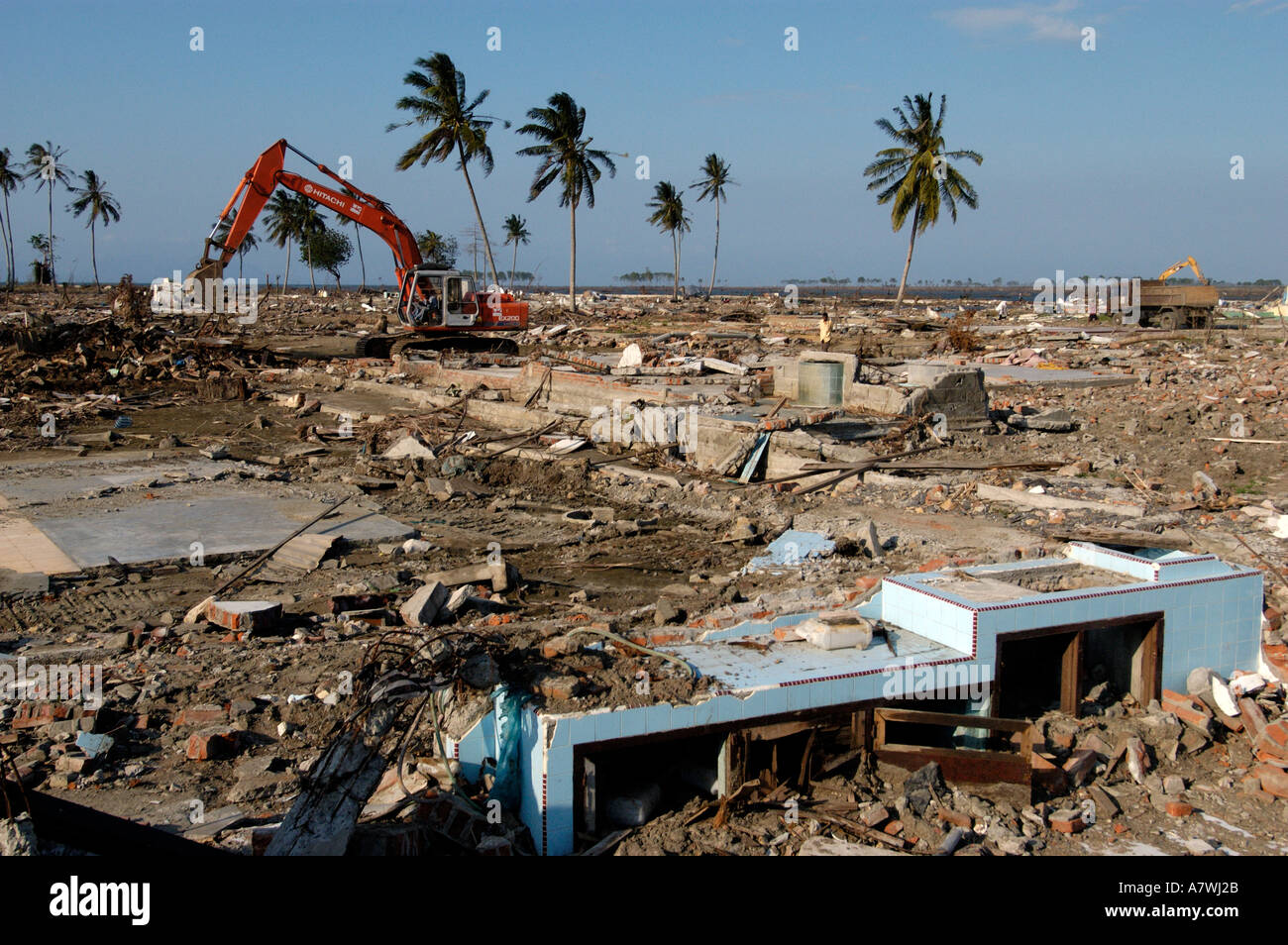 Tsunami damage in banda aceh