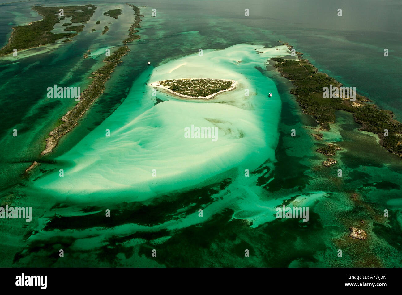 Double Breasted Cay Ragged Island Chain Bahamas Atlantic Ocean Stock Photo