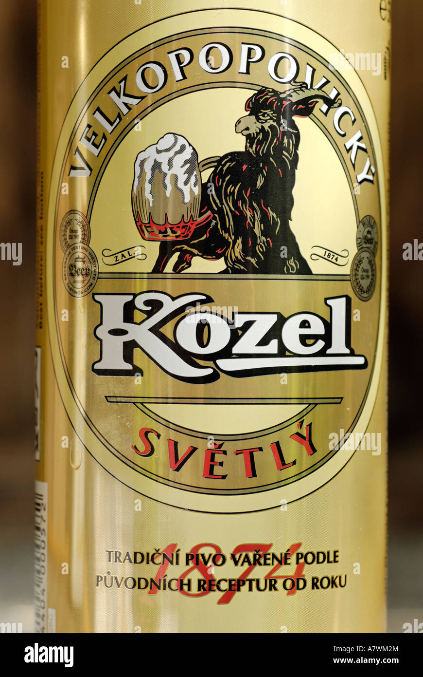 Czech beer can, beer from the Czech Republic Stock Photo - Alamy