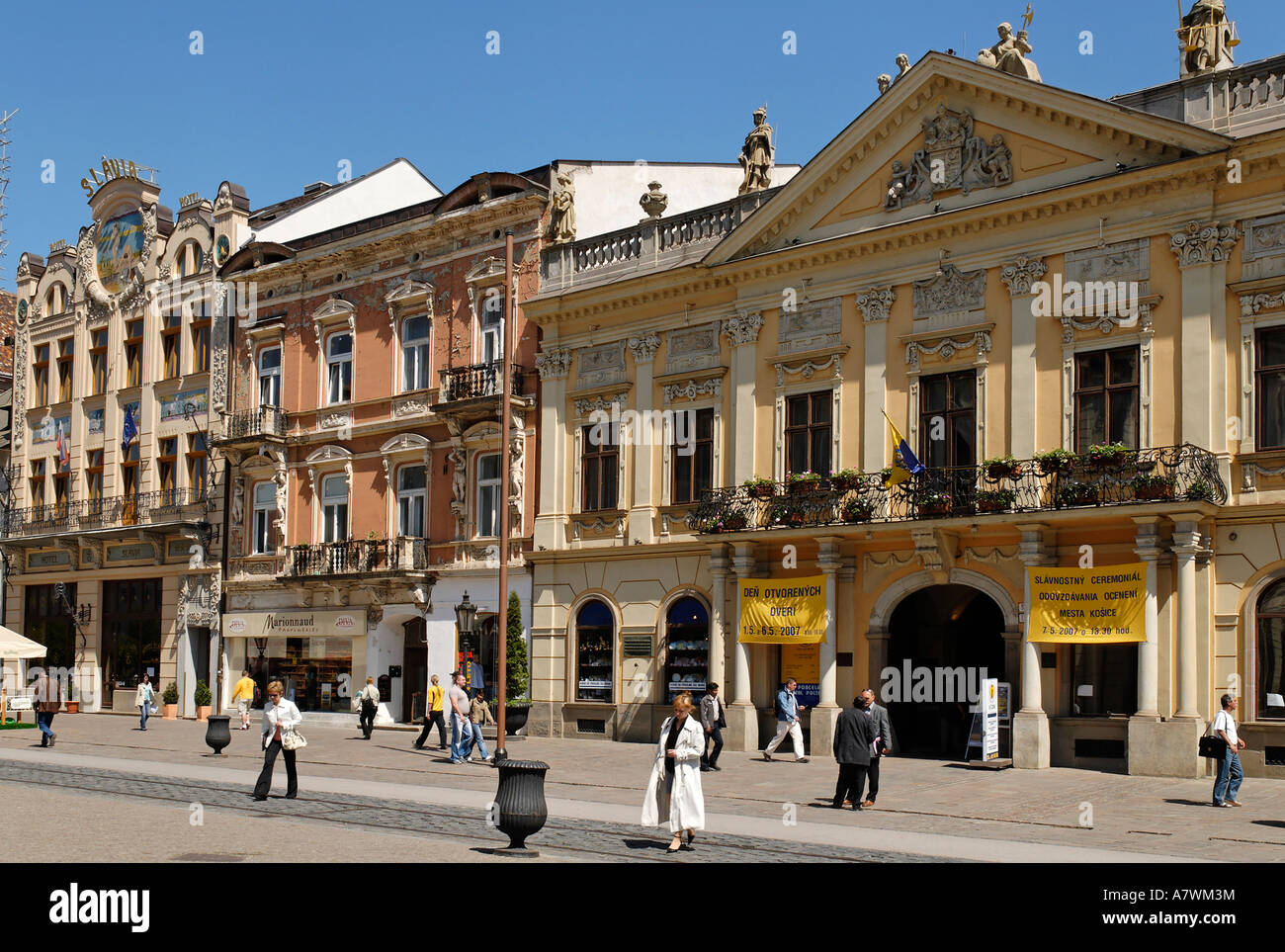 Historic old town of Kosice, Slovakia Stock Photo