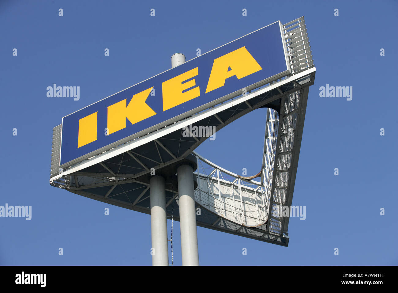 Emblem of the concern Ikea Stock Photo