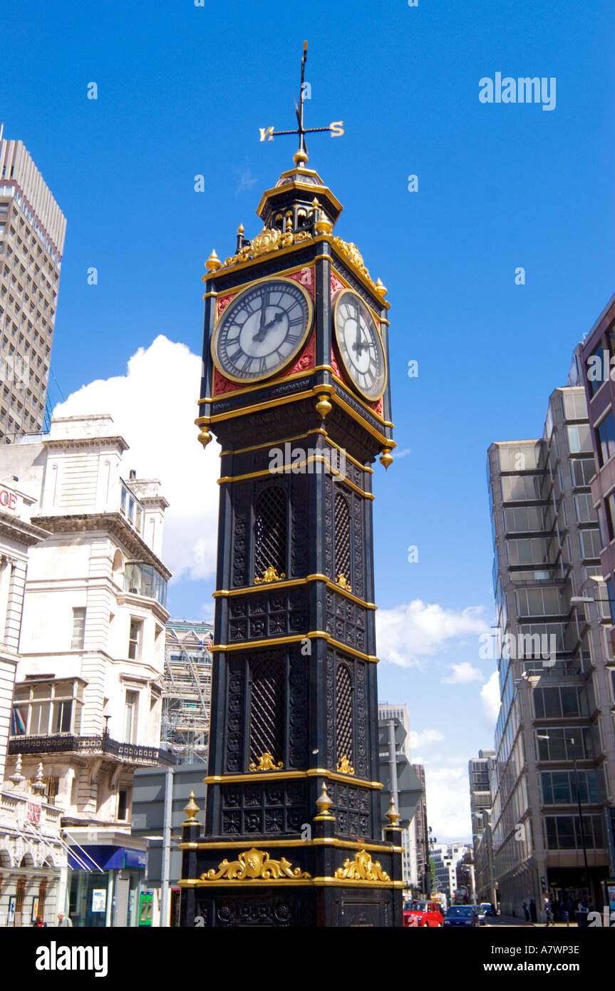 Little Ben restored cast iron clock tower Victoria Westminster London