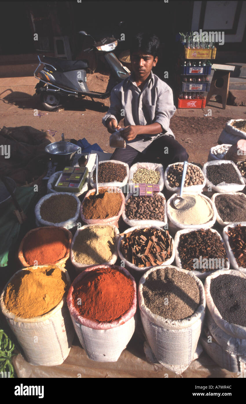 Mapusa spice market hires stock photography and images Alamy