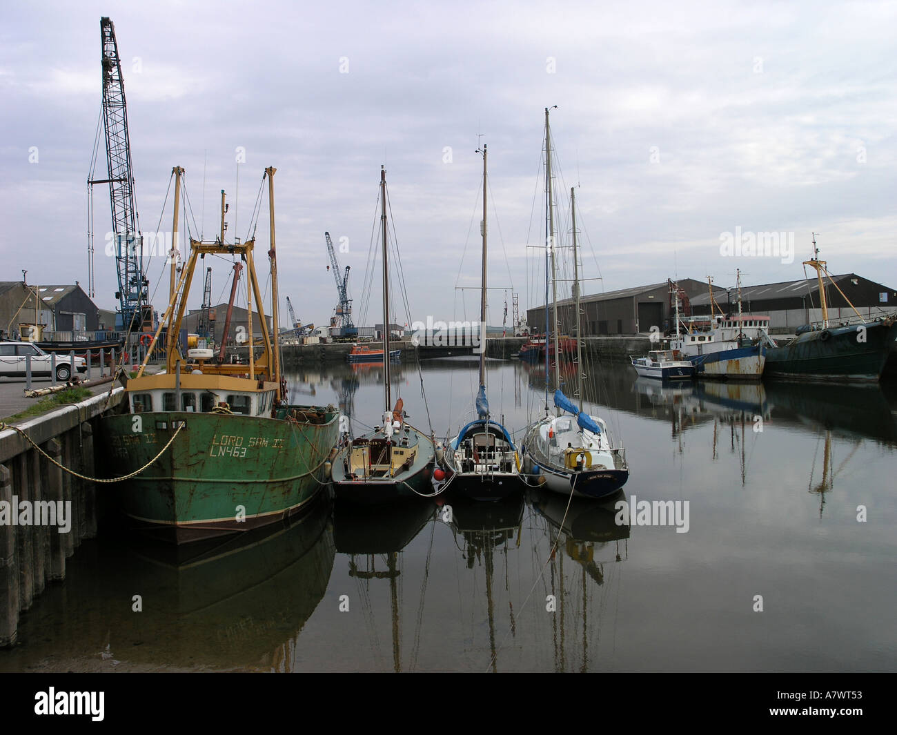 Glasson Dock Lancashire Stock Photo