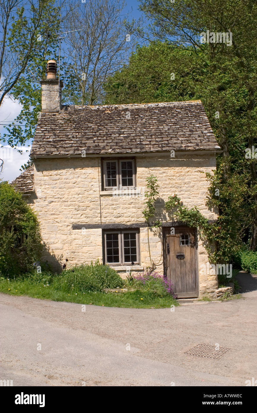 A tiny Cotswold cottage, Bibury, Cotswolds, Gloucestershire, England