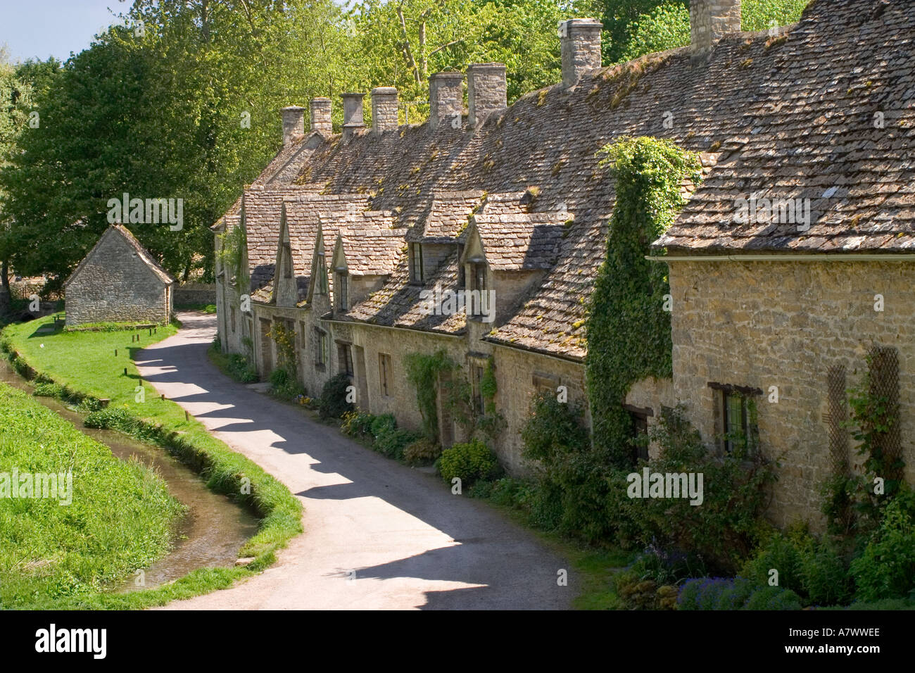 England Gloucestershire Cotswolds Bibury Arlington Row