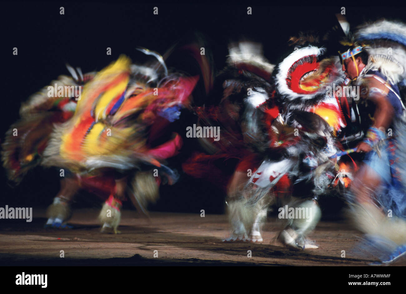 United States, New Mexico, Gallup, Kiowa indians war dance Stock Photo