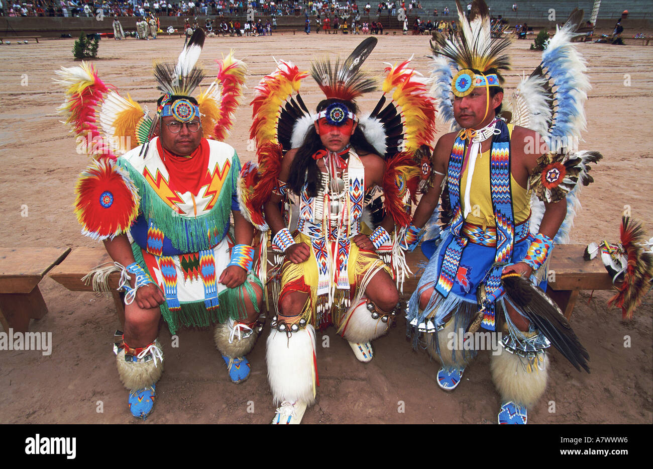 United States, New Mexico, Gallup, Kiowa indians ceremony Stock Photo