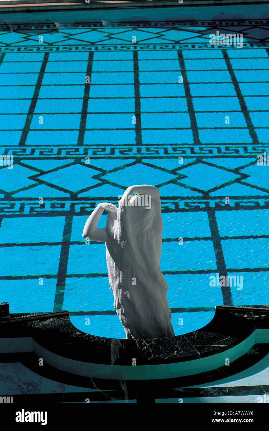 United States, California, swimming-pool of Hearst Castle in San Simeon Stock Photo