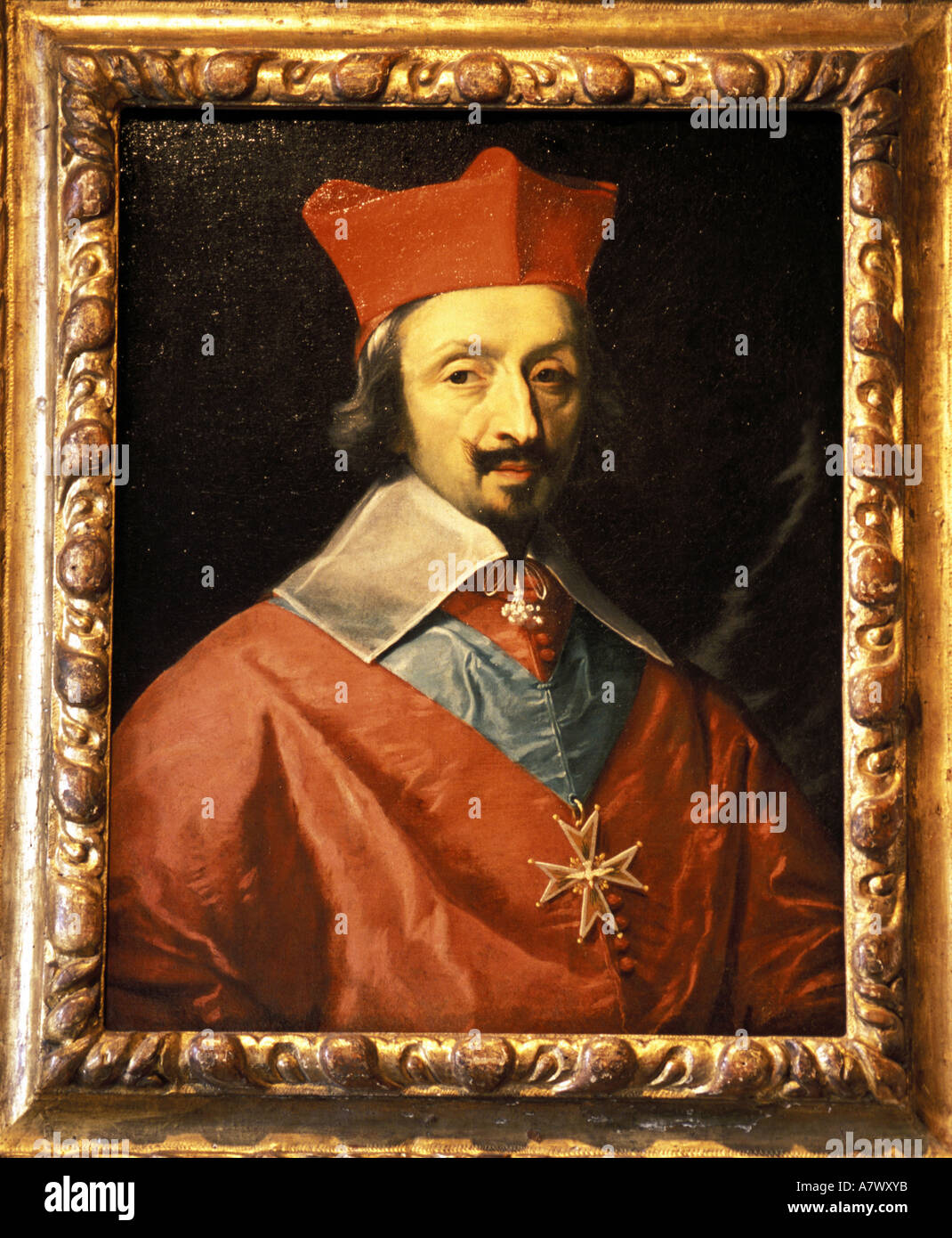 France, Indre et Loire, Richelieu house in Touraine, the cardinal Richelieu  portrait Stock Photo - Alamy