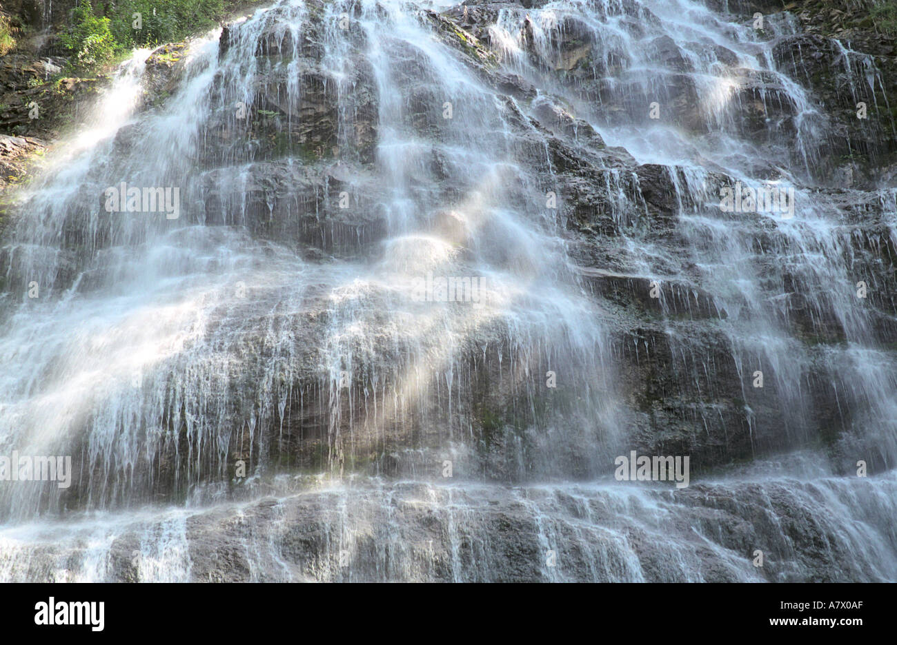 Bridal Veil Falls Provincial Park in British Columbia,  Canada Stock Photo
