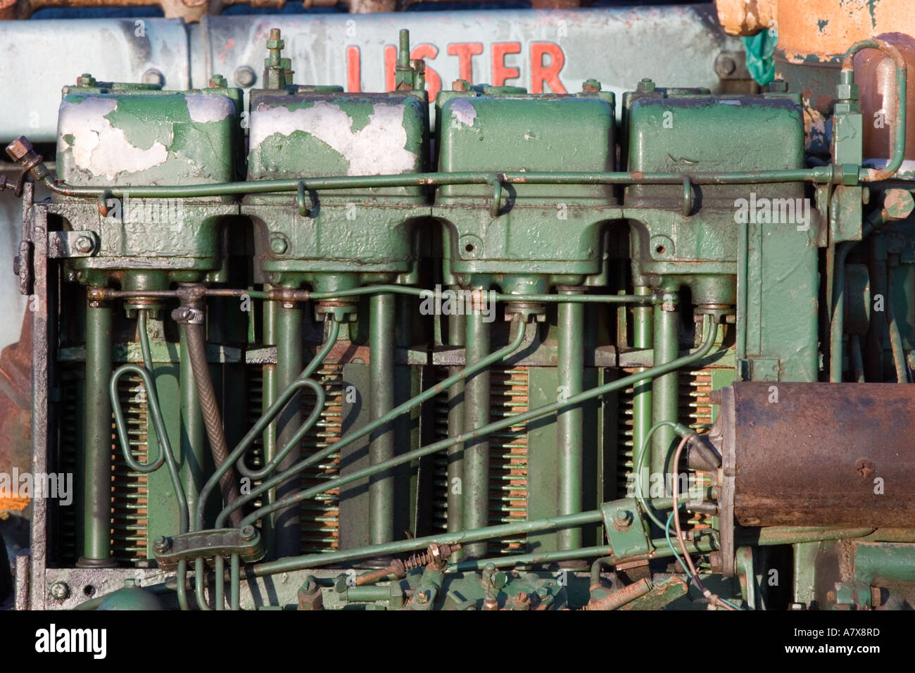 An old Lister diesel engine Stock Photo 6814844 Alamy