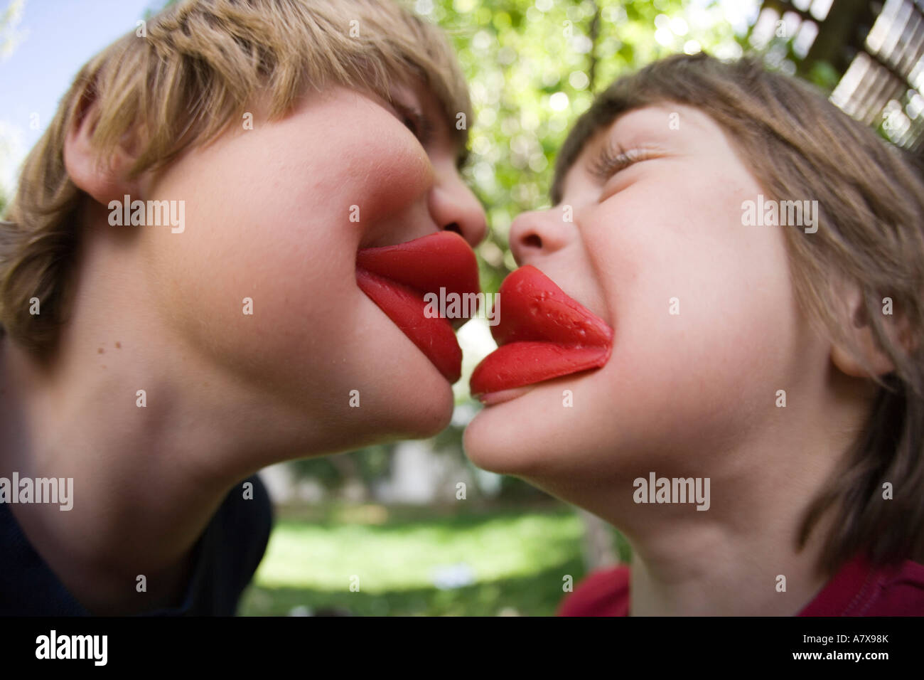 Wax lips hi-res stock photography and images - Alamy