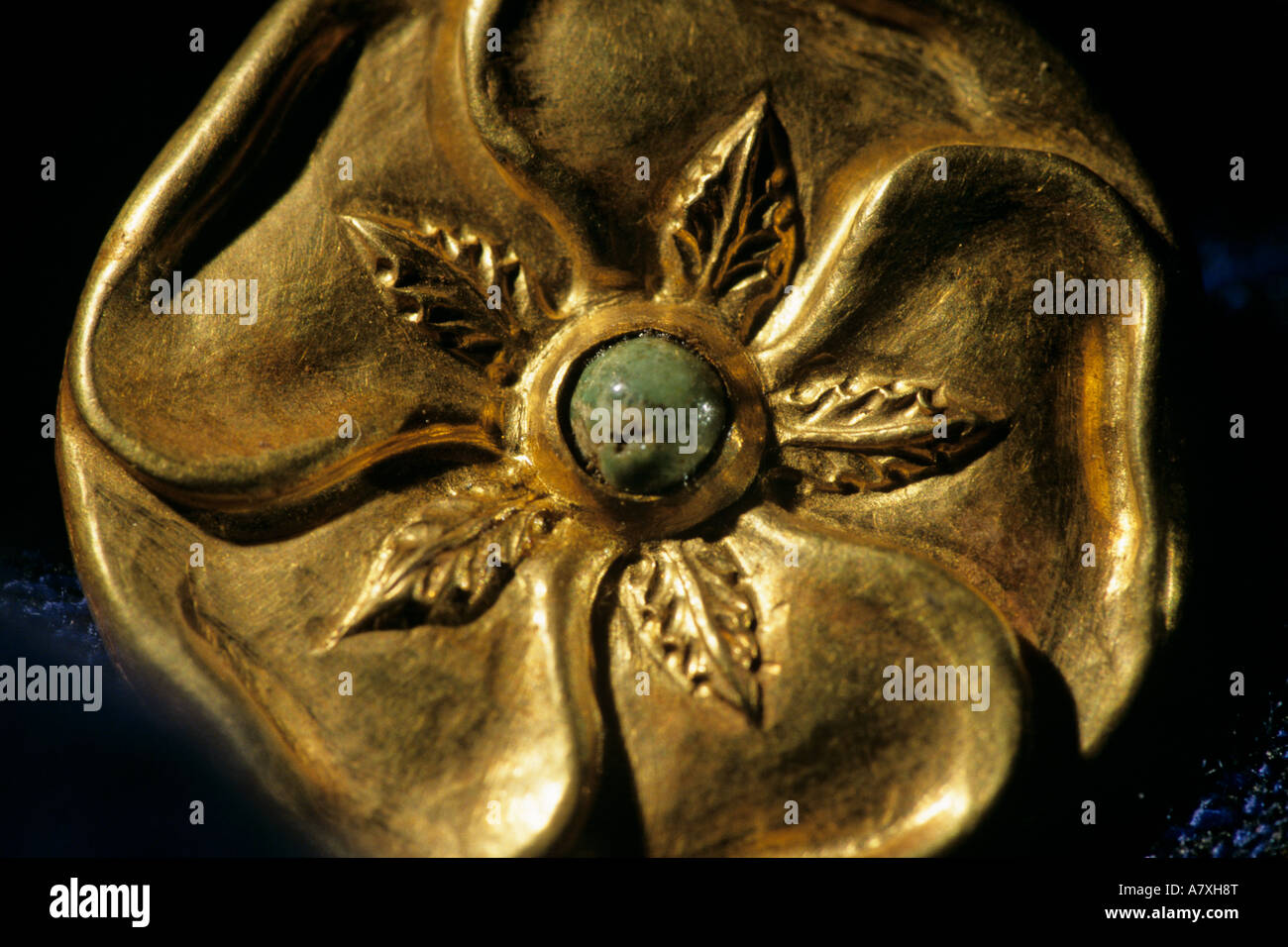 Afghanistan, Gold artifact from Tillya Tepe find, six tombs of Bactrian