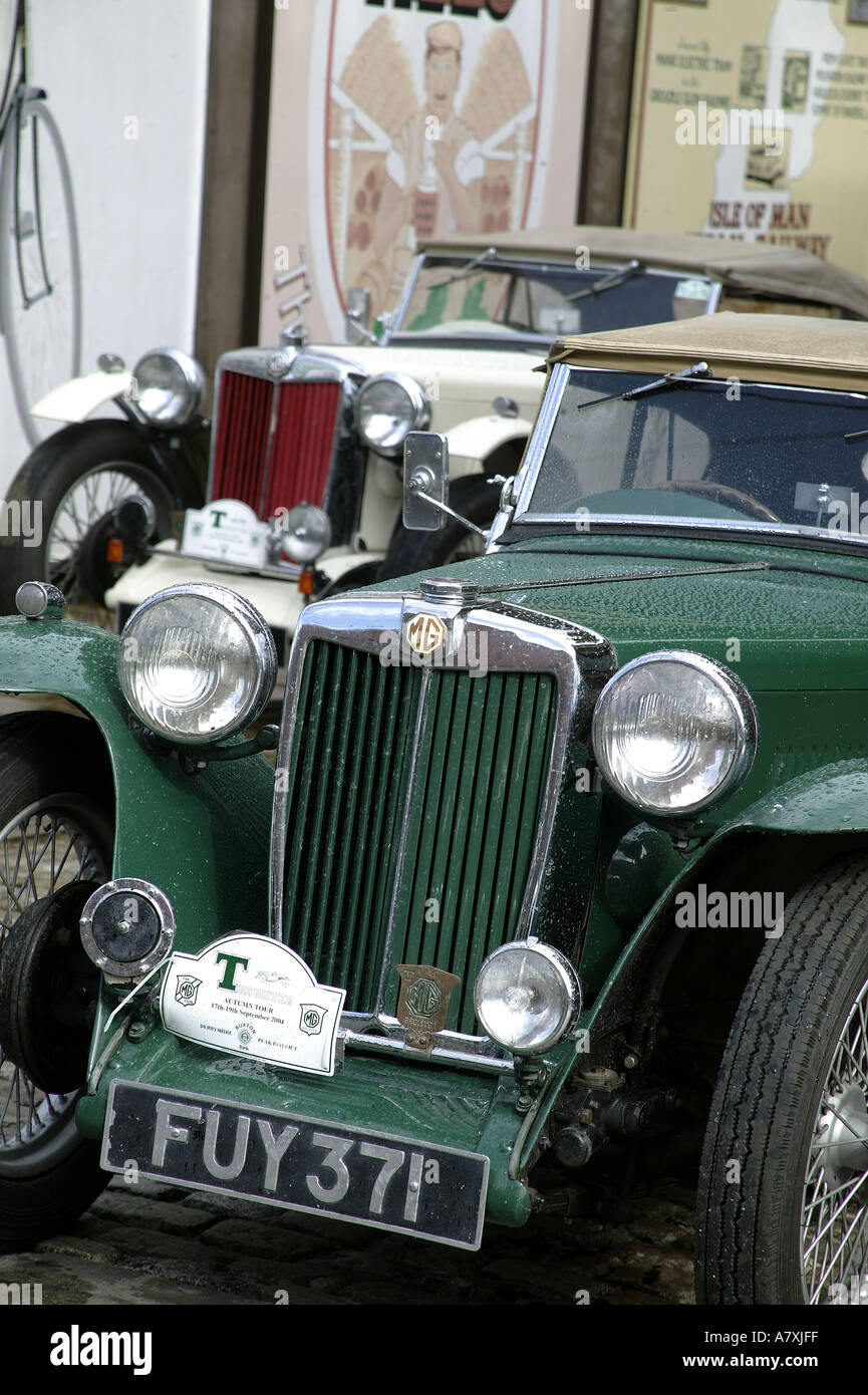 VINTAGE ENGLISH MG CARS Stock Photo Alamy
