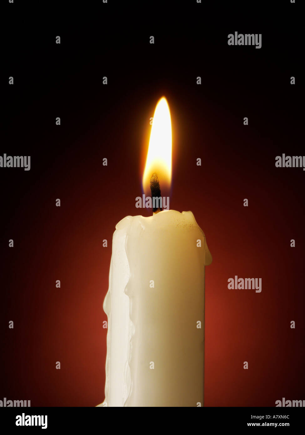 Lit Candle Stock Photo