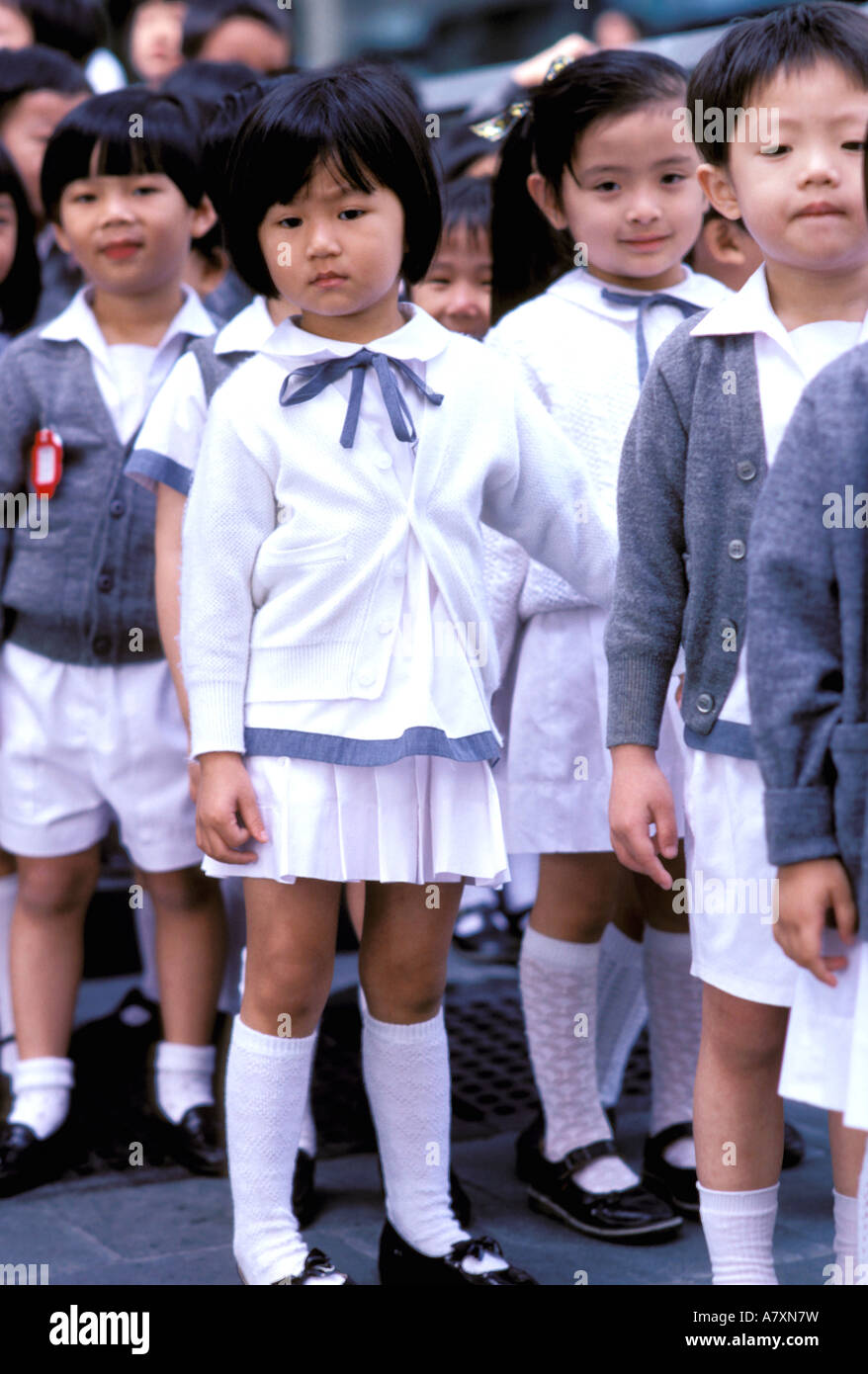 Asia, China, Hong Kong. School children Stock Photo - Alamy