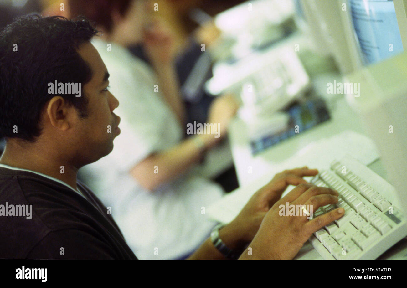 Man Using Keyboard Touch typing hi-res stock photography and images - Alamy