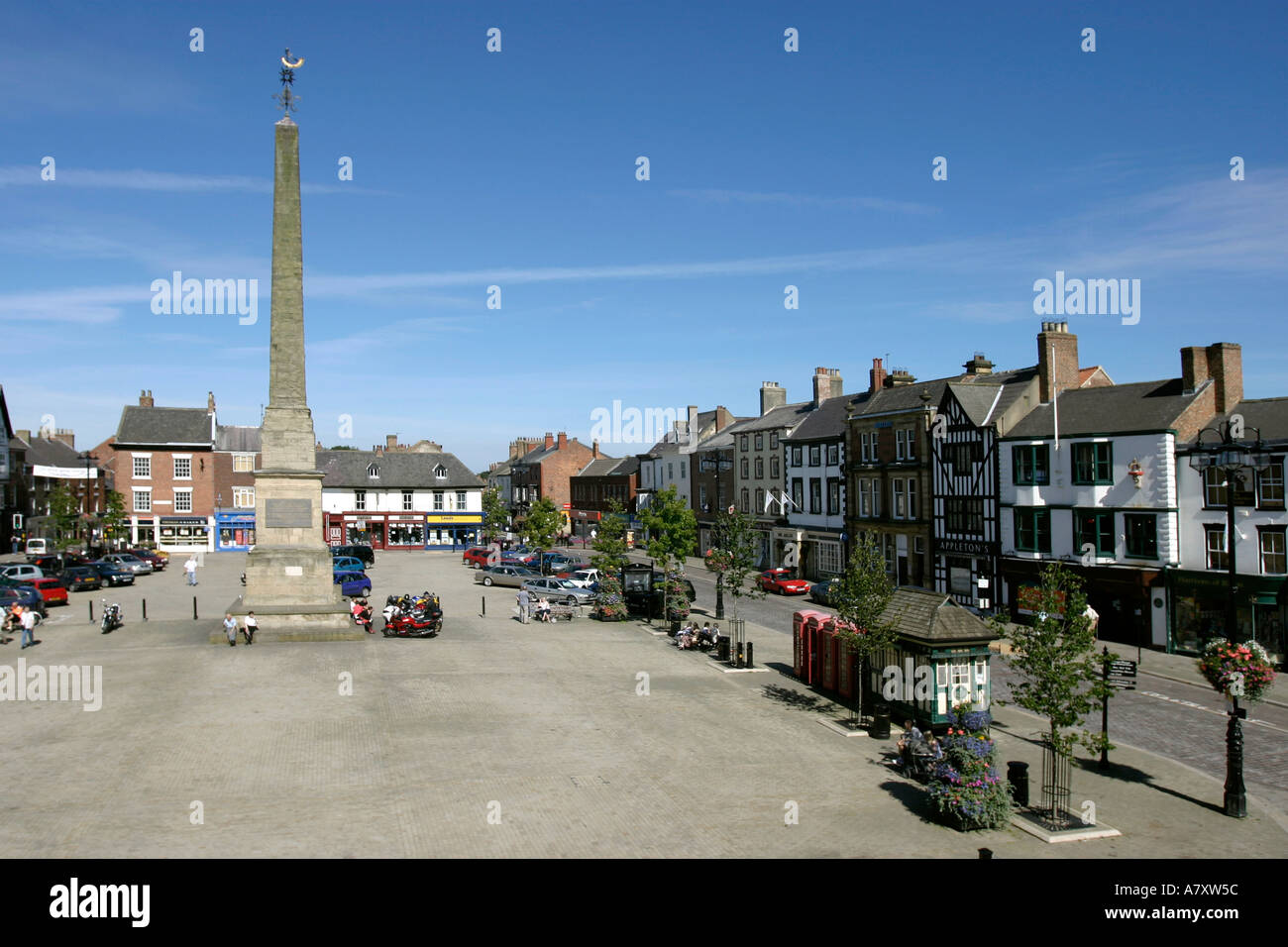 Market place Ripon City Centre Yorkshire England UK Great Britain Stock ...