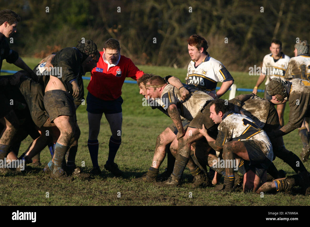A club Rugby Union match England UK between Yarnbury and Goole Yorkshire Stock Photo