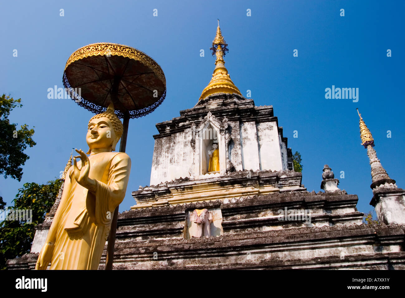 Khan Tom Temple, Wiang Kum Kam, Chiang Mai, Thailand Stock Photo - Alamy