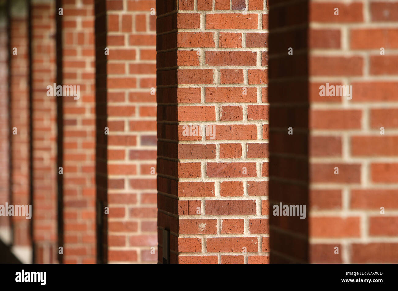 Brick Pillars Stock Photo