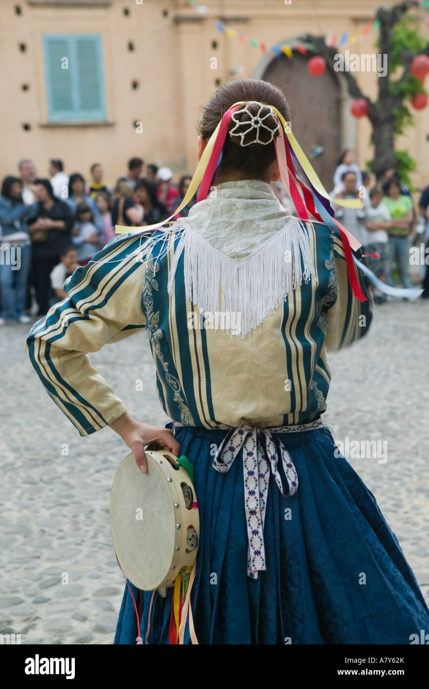 ITALY, Calabria, TROPEA: Calabrian Folk Dancing Festival (NR) Stock Photo