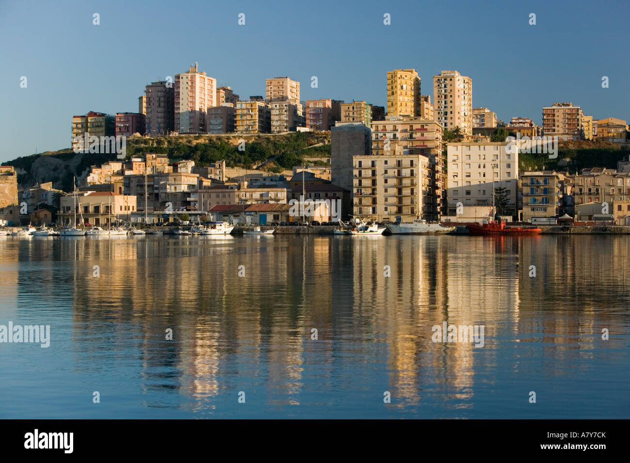 Italy, Sicily, Agrigento, Porto Empedocle, Commercial Port Stock Photo -  Alamy