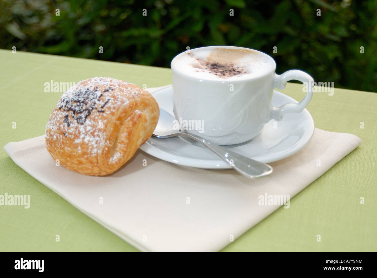 Switzerland, Lugano, Lake Lugano, morning cappuccino at Eden Grand Hotel  Stock Photo - Alamy