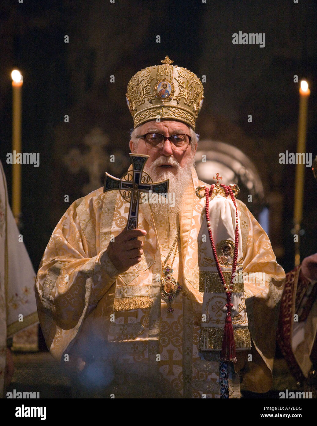 Bishop Artemije of Raska and Prizren performs litury and ceremony for ...