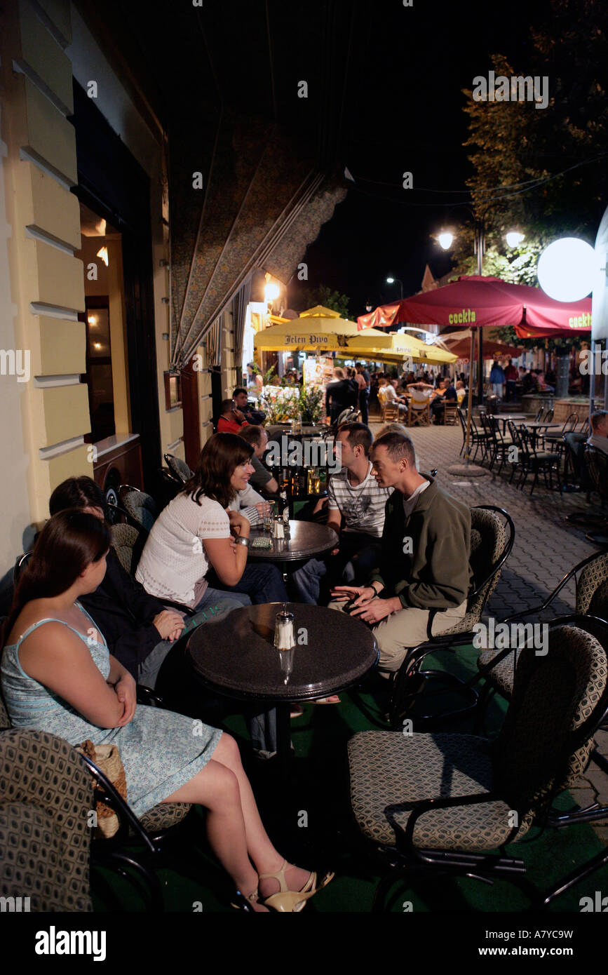Nightlife of cafes and bars is prominant in the central Serbian city of