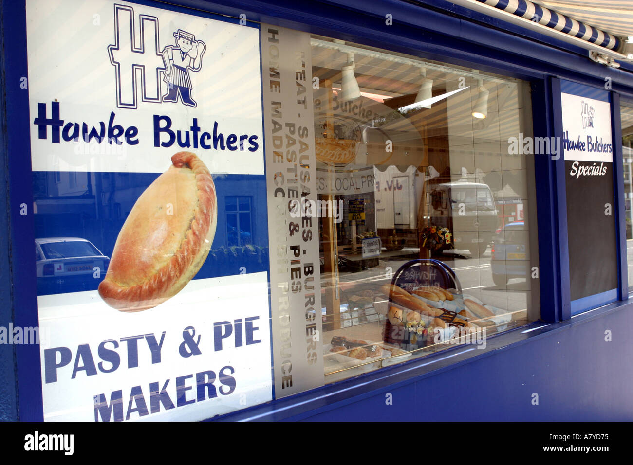 Hawke Butchers Roche Cornwall UK Stock Photo Alamy