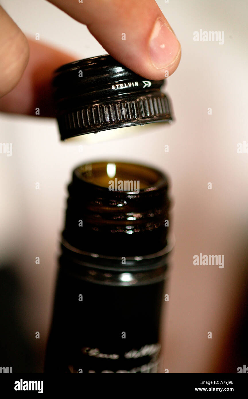 screw top wine bottle Stock Photo Alamy