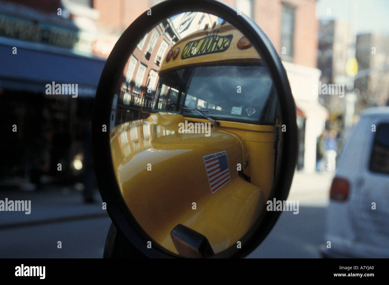 New york city school buses hi-res stock photography and images - Alamy
