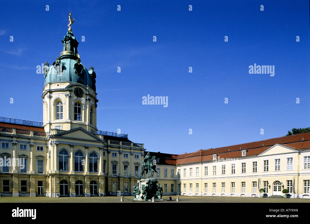 Germany, Berlin, Charlottenburg castle rebuilt after World War II Stock Photo