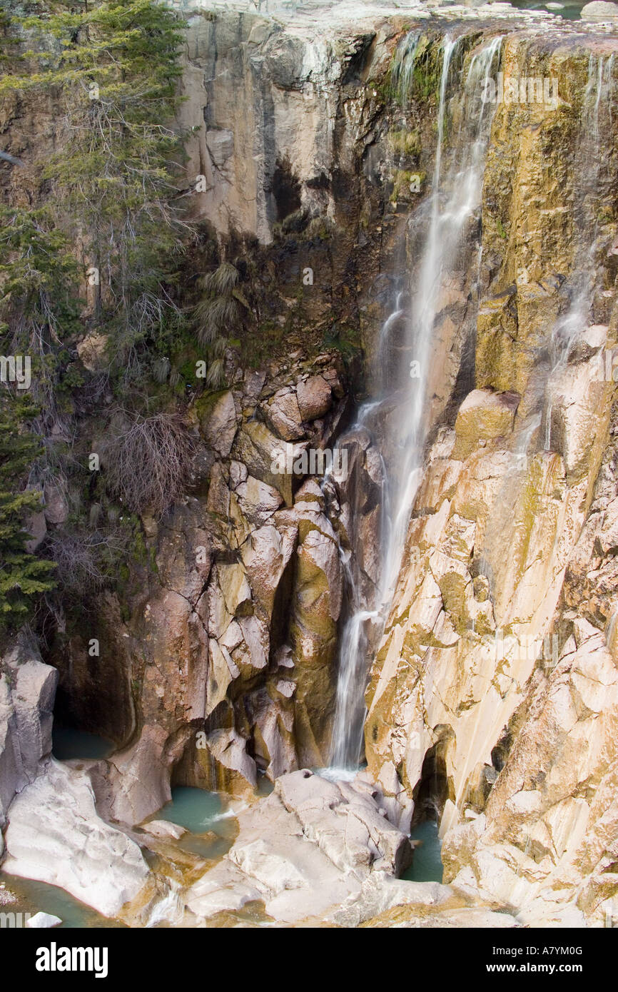 Cusarare Waterfall Mexico Copper Canyon Creel Stock Photo Alamy