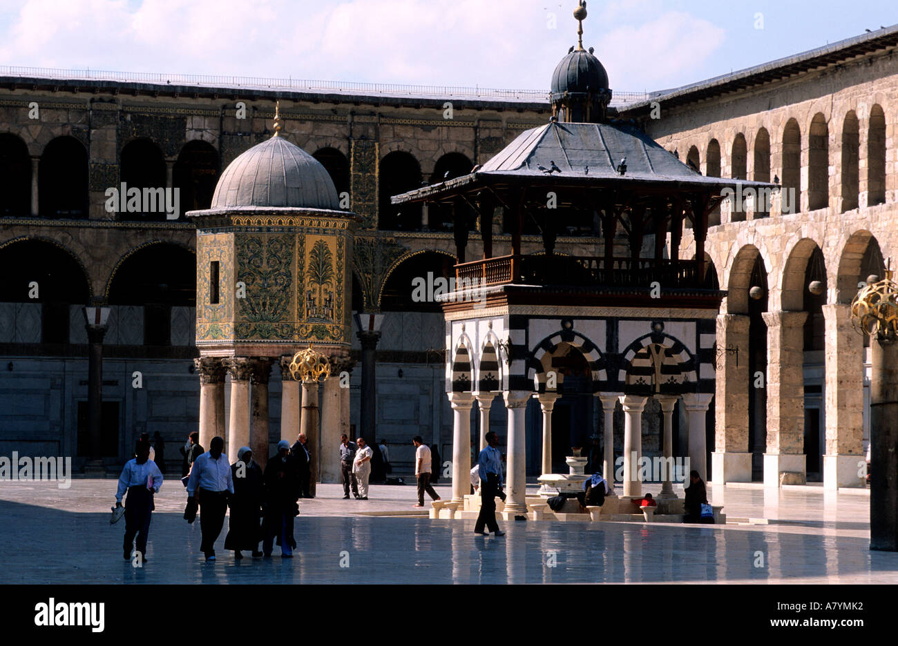 Syria, Damascus, Omayad mosque Stock Photo