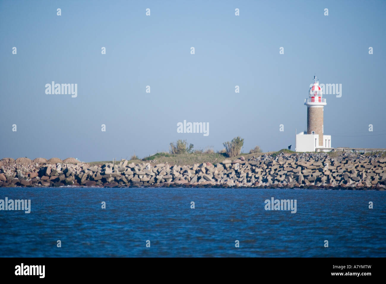 Punta Carretas Lighthouse, Southernmost Lighthouse in South America, Montevideo, Uruguay Stock Photo