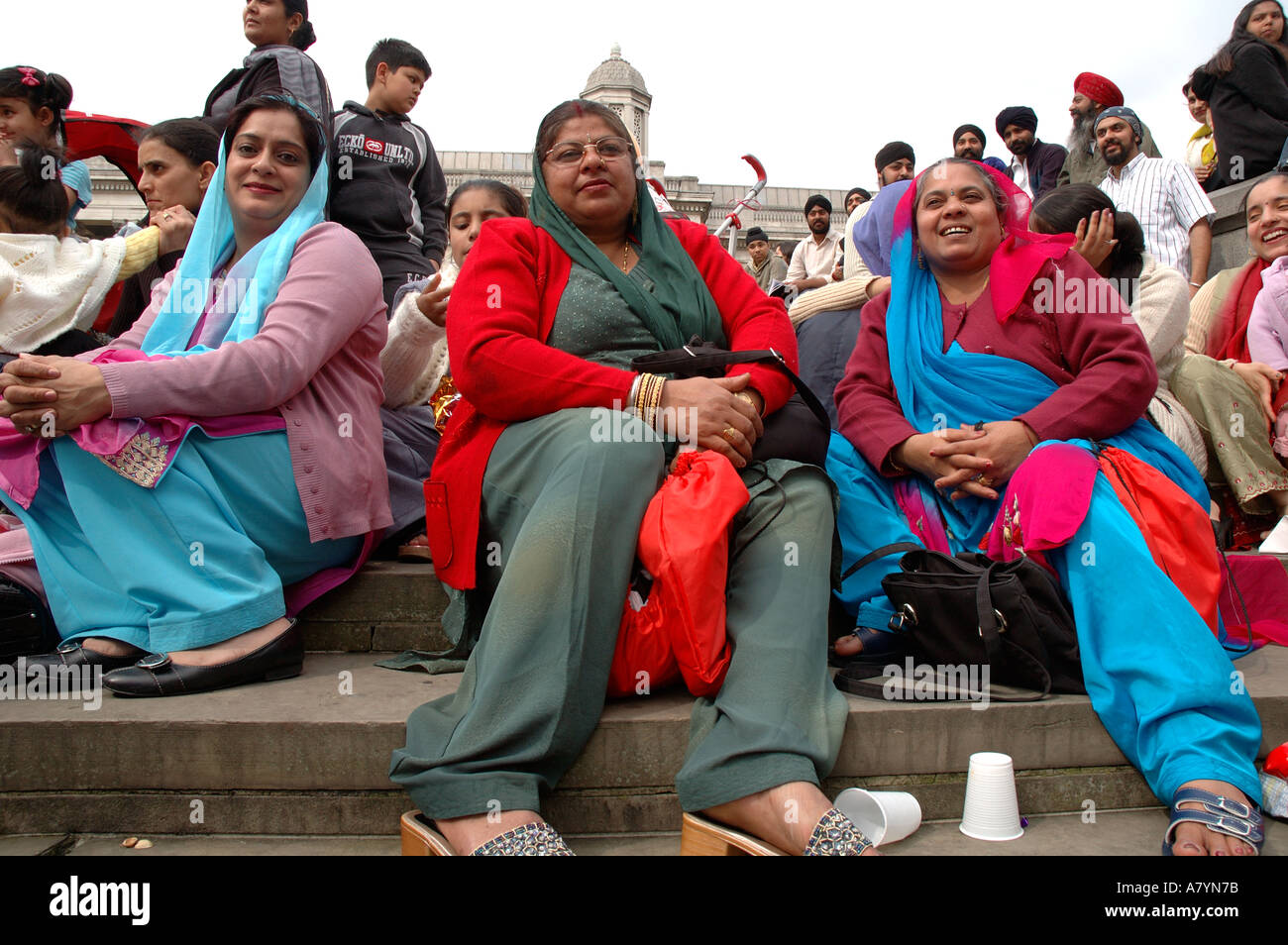 The Sikh community celebrating Vaisakhi in Trafalgar Square London