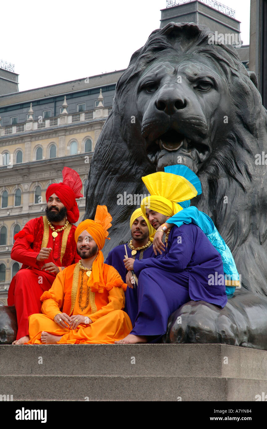 The Sikh community celebrating Vaisakhi in Trafalgar Square London