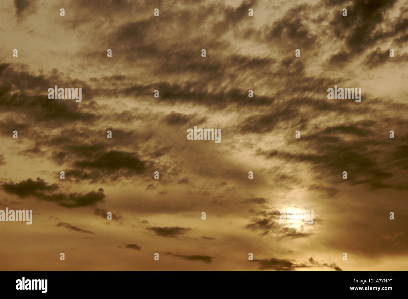 Stratocumulus clouds and sunset Stock Photo - Alamy