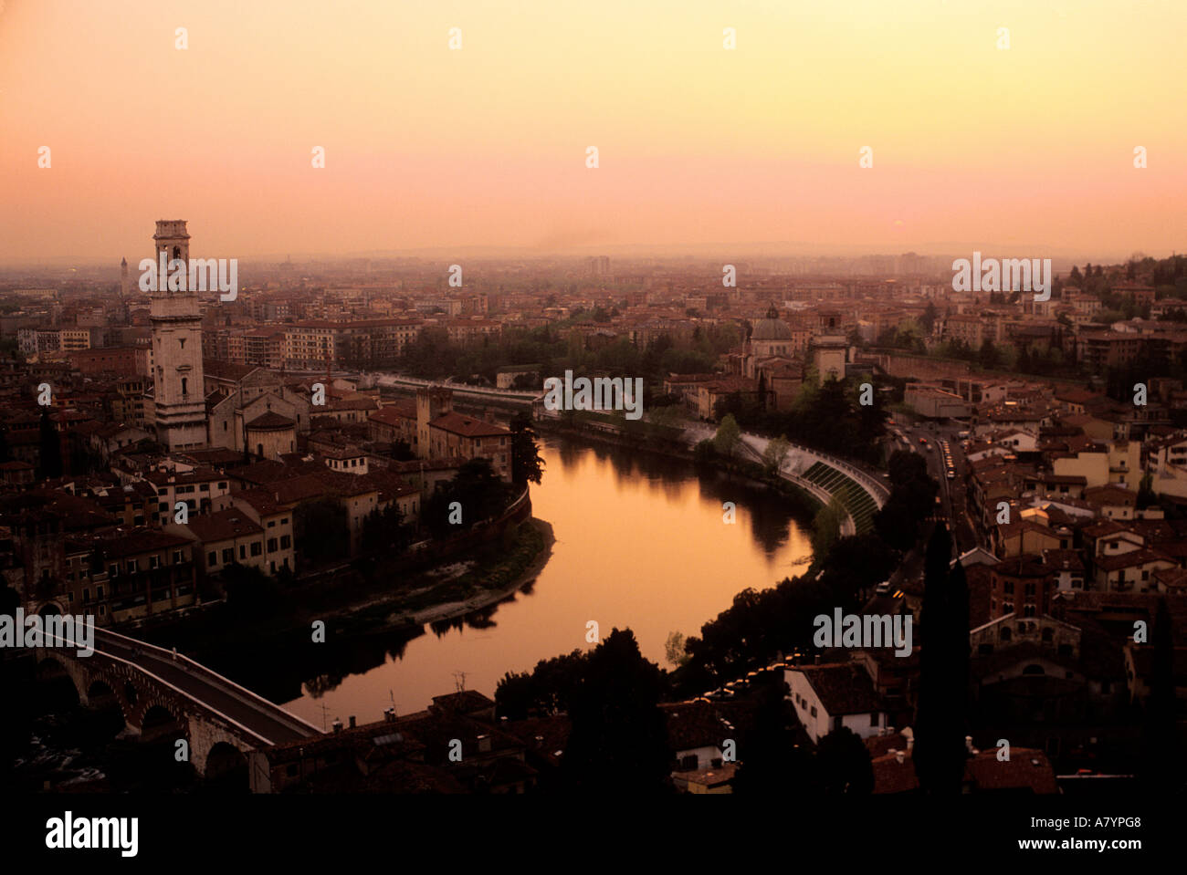 General view on adige river hi-res stock photography and images - Alamy