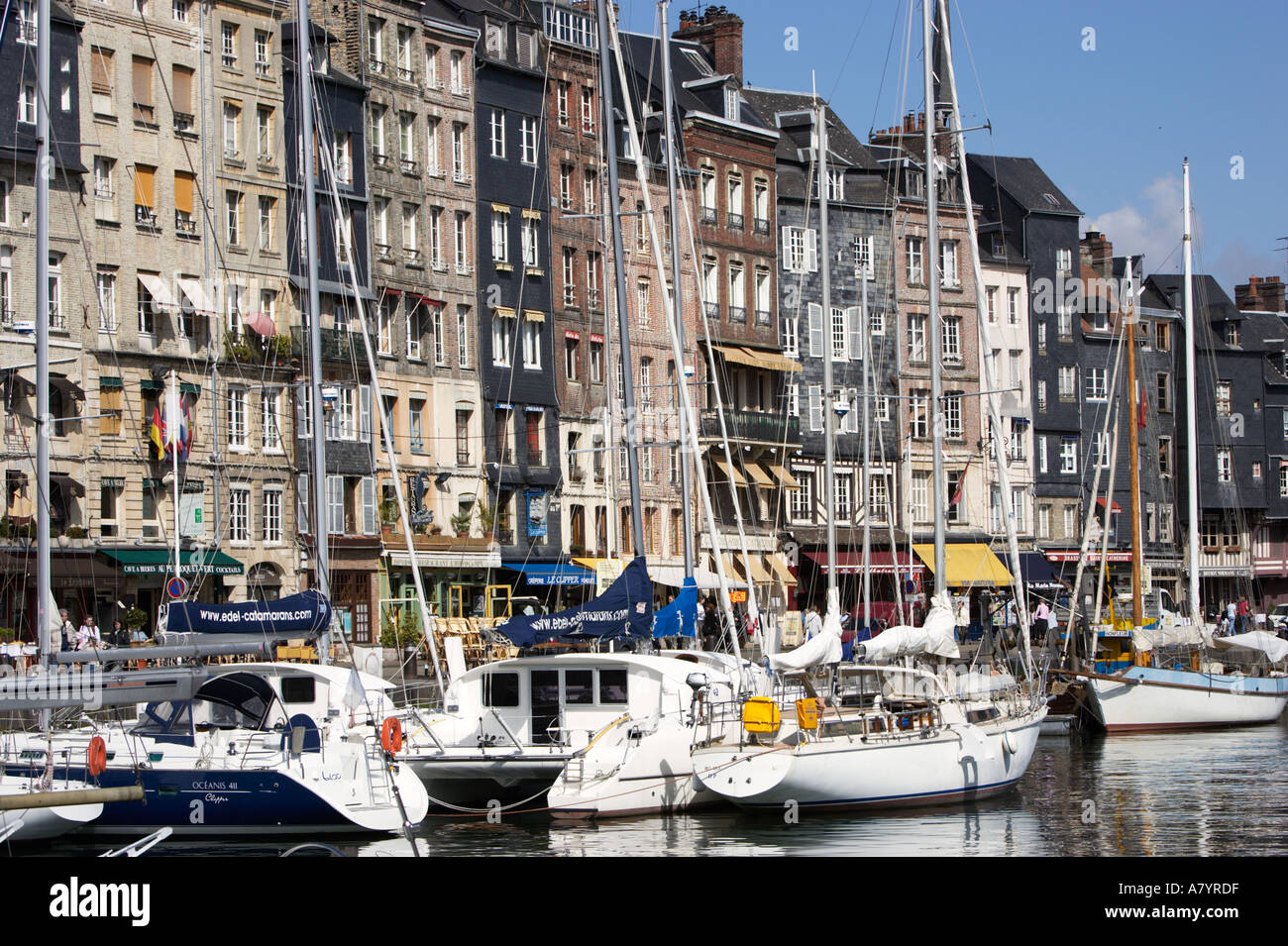 Honfleur Harbour, Calvados, Normandy, France Stock Photo - Alamy