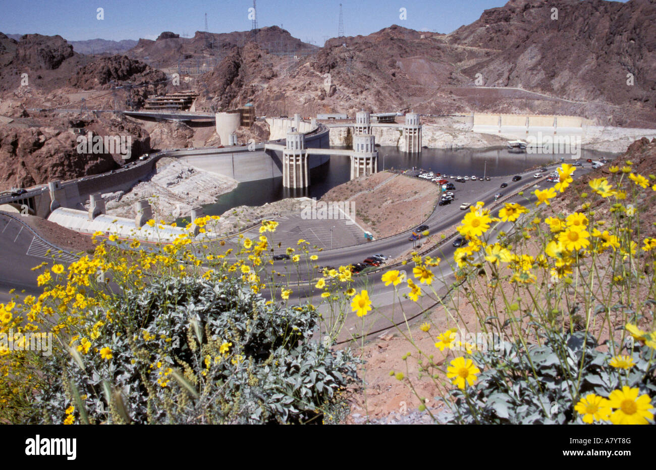 North America, USA, Arizona. Hoover Dam Stock Photo